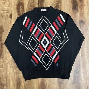 Titleist By Corbin Vintage Crewneck Sweater Men's XL Black Cotton Pullover